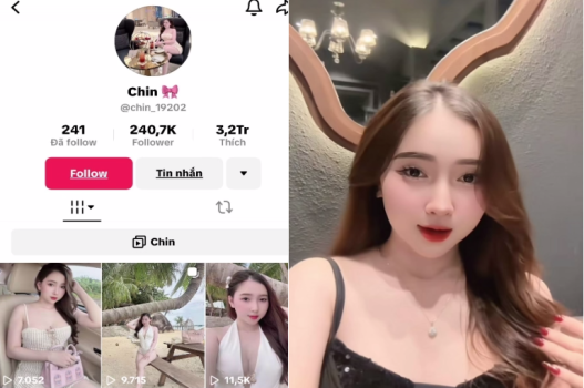 Chin TikTok bị phang mồm há sướng tê