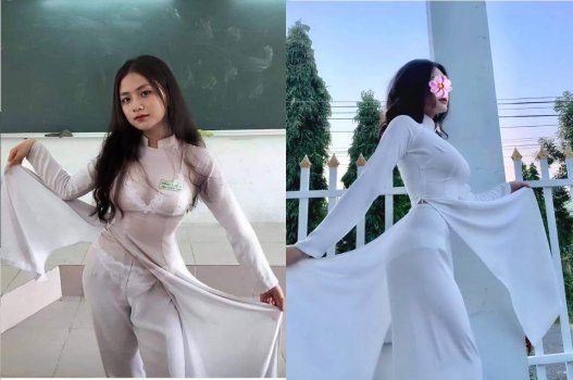 Chụp ảnh nóng em nữ sinh lấp ló vòng một nảy nở